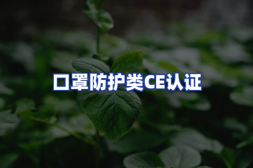 口罩防护类CE认证